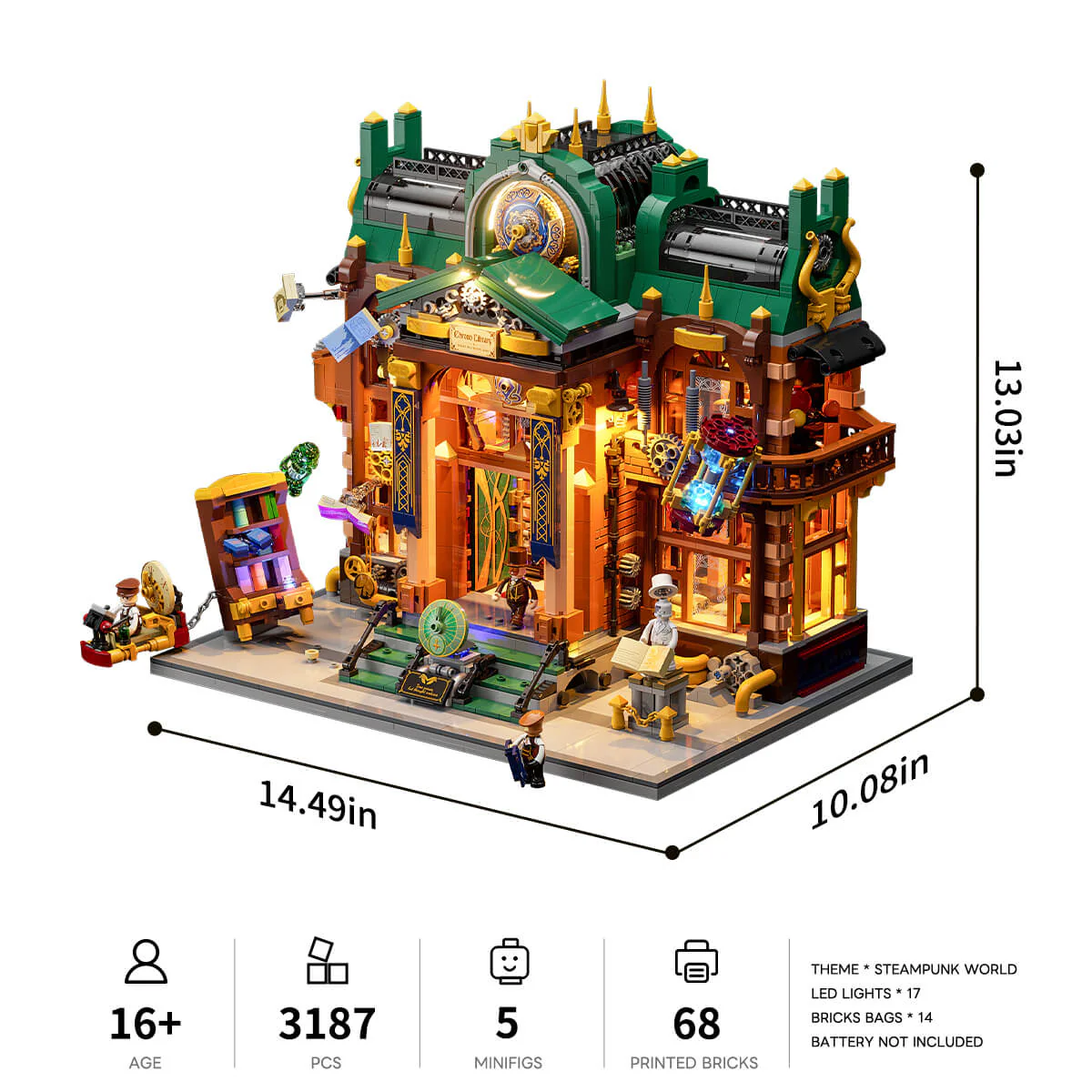 Steampunk Time Rift Library - Image 11